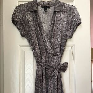 INC International Concepts Animal Print Wrap Dresss